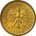 Coin, Poland, Grosz, 1998, Warsaw, EF(40-45), Brass, KM:276