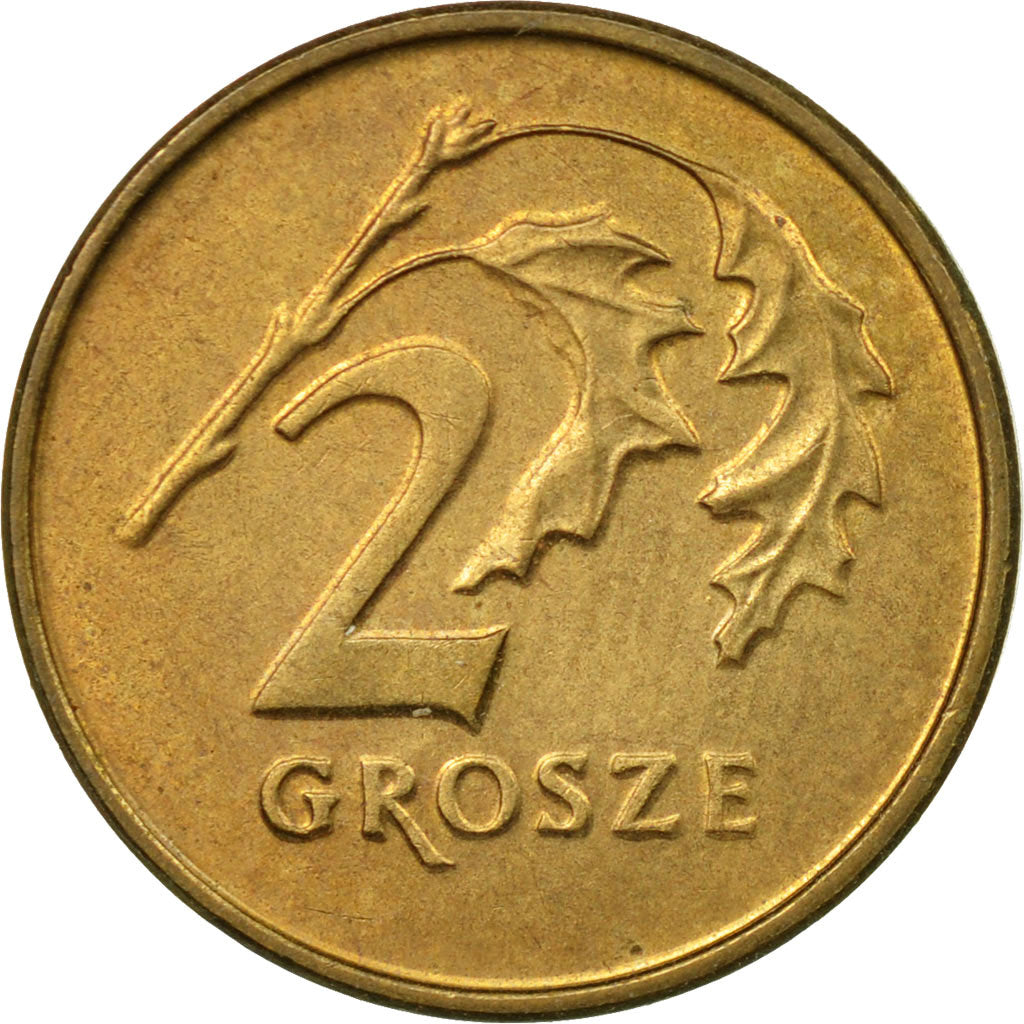Moneta, Polonia, 2 Grosze, 1992, Warsaw, BB, Ottone, KM:277