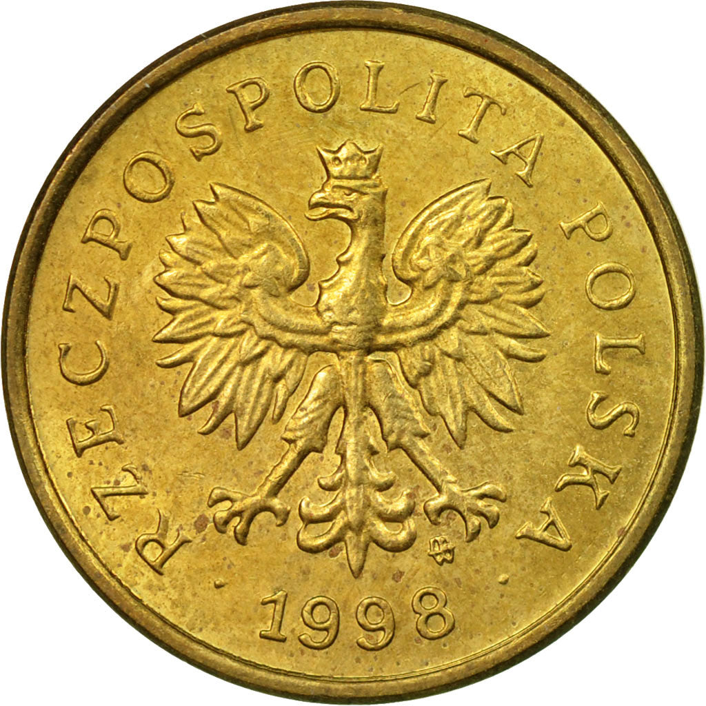 Coin, Poland, 2 Grosze, 1998, Warsaw, EF(40-45), Brass, KM:277