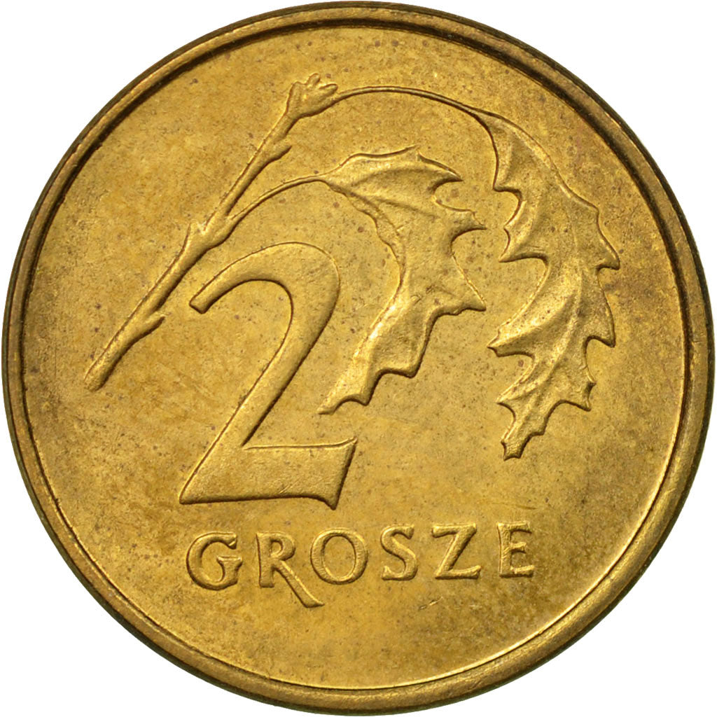 Coin, Poland, 2 Grosze, 1998, Warsaw, EF(40-45), Brass, KM:277
