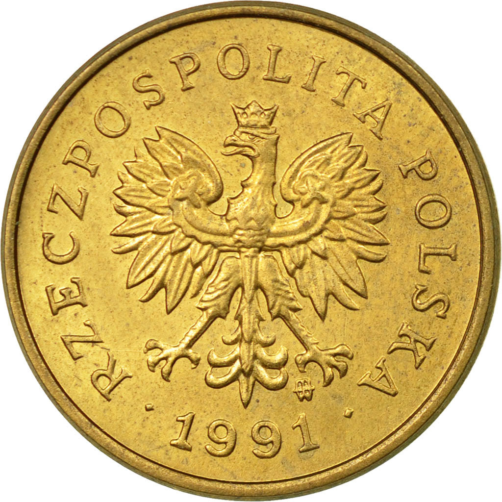 Moneta, Polonia, 2 Grosze, 1991, Warsaw, BB, Ottone, KM:277