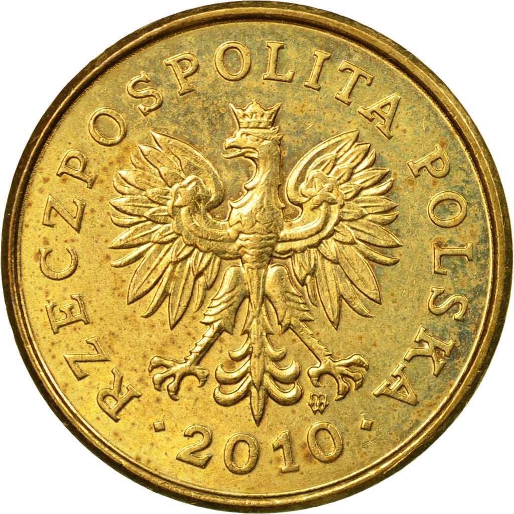 Coin, Poland, 2 Grosze, 2010, Warsaw, EF(40-45), Brass, KM:277