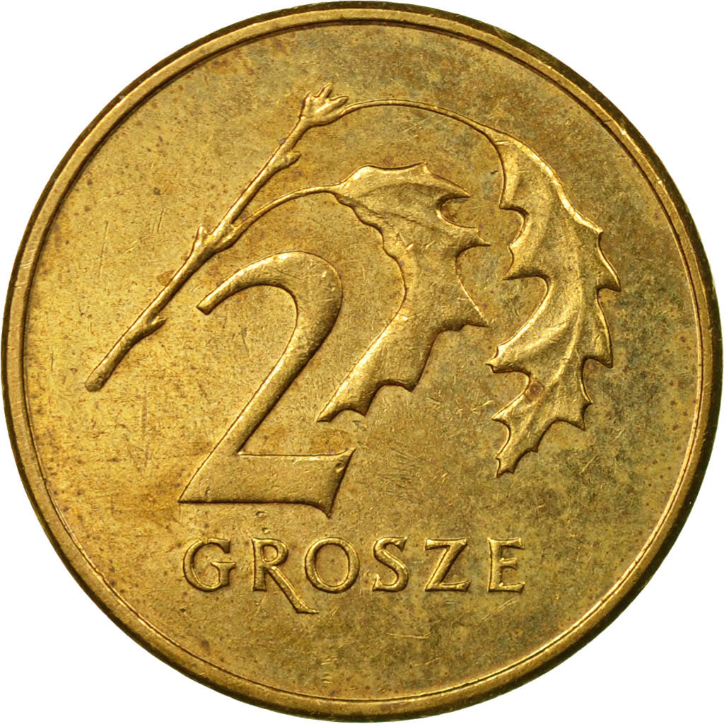 Coin, Poland, 2 Grosze, 2010, Warsaw, EF(40-45), Brass, KM:277