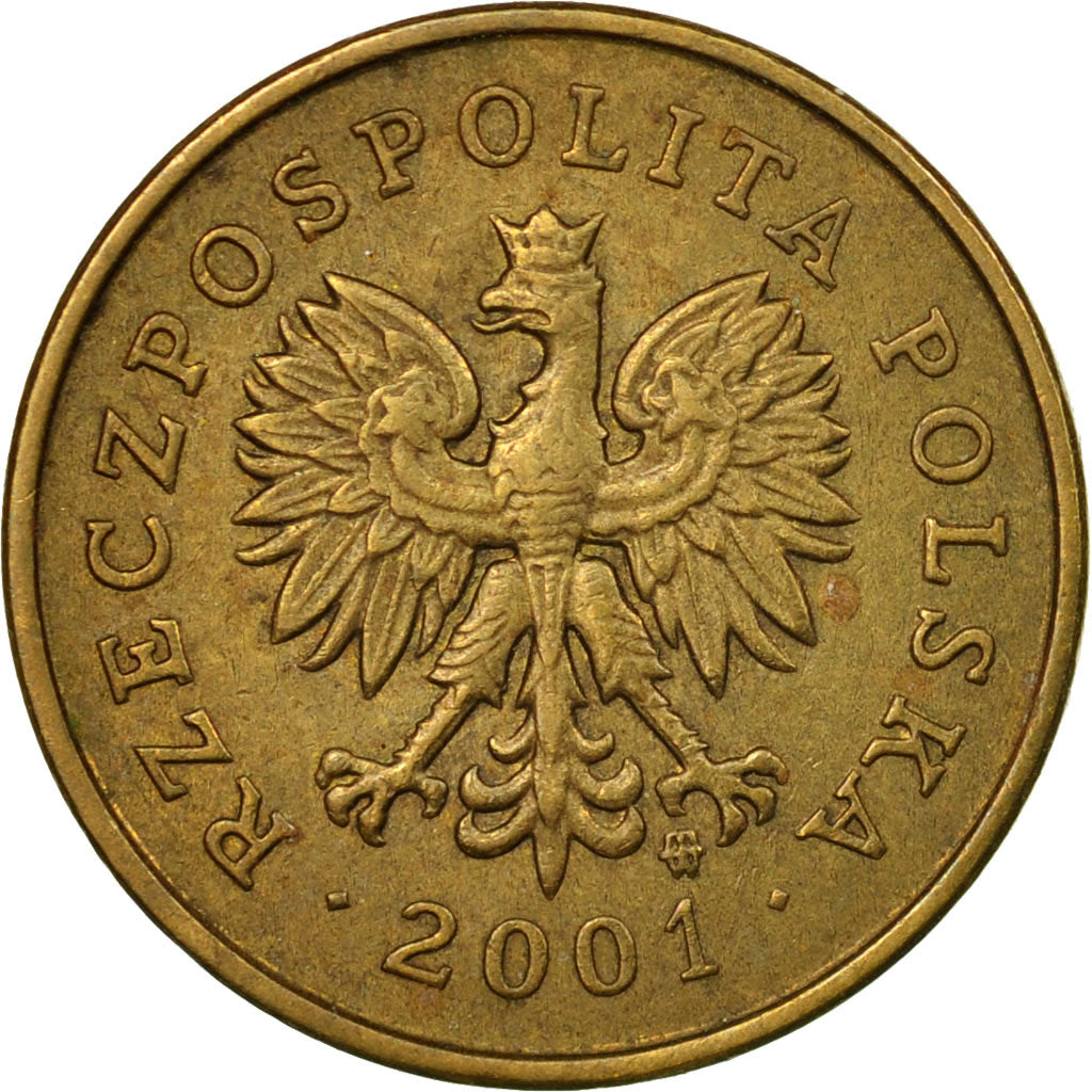 Coin, Poland, 2 Grosze, 2001, Warsaw, EF(40-45), Brass, KM:277
