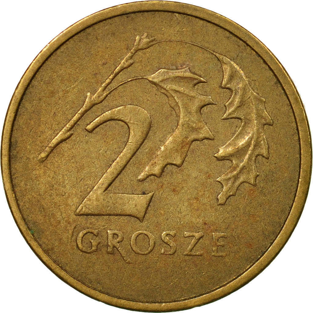 Coin, Poland, 2 Grosze, 2001, Warsaw, EF(40-45), Brass, KM:277