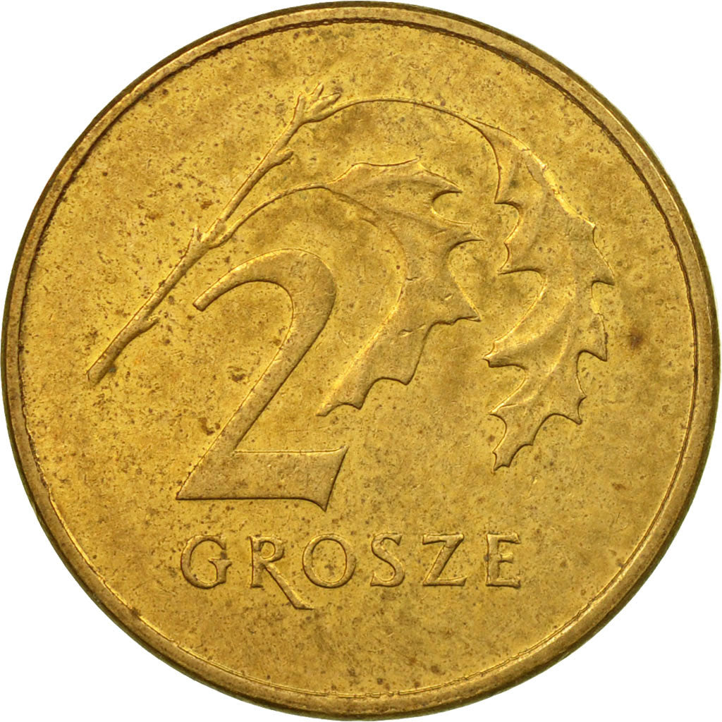 Coin, Poland, 2 Grosze, 2007, Warsaw, EF(40-45), Brass, KM:277
