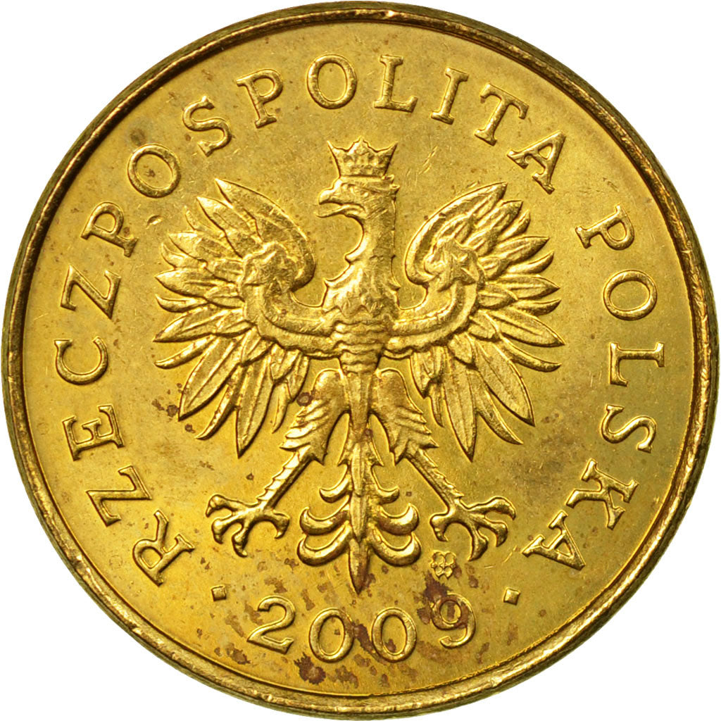Coin, Poland, 2 Grosze, 2009, Warsaw, EF(40-45), Brass, KM:277