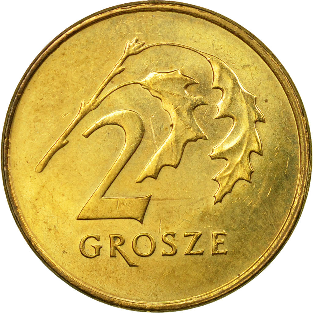 Coin, Poland, 2 Grosze, 2009, Warsaw, EF(40-45), Brass, KM:277