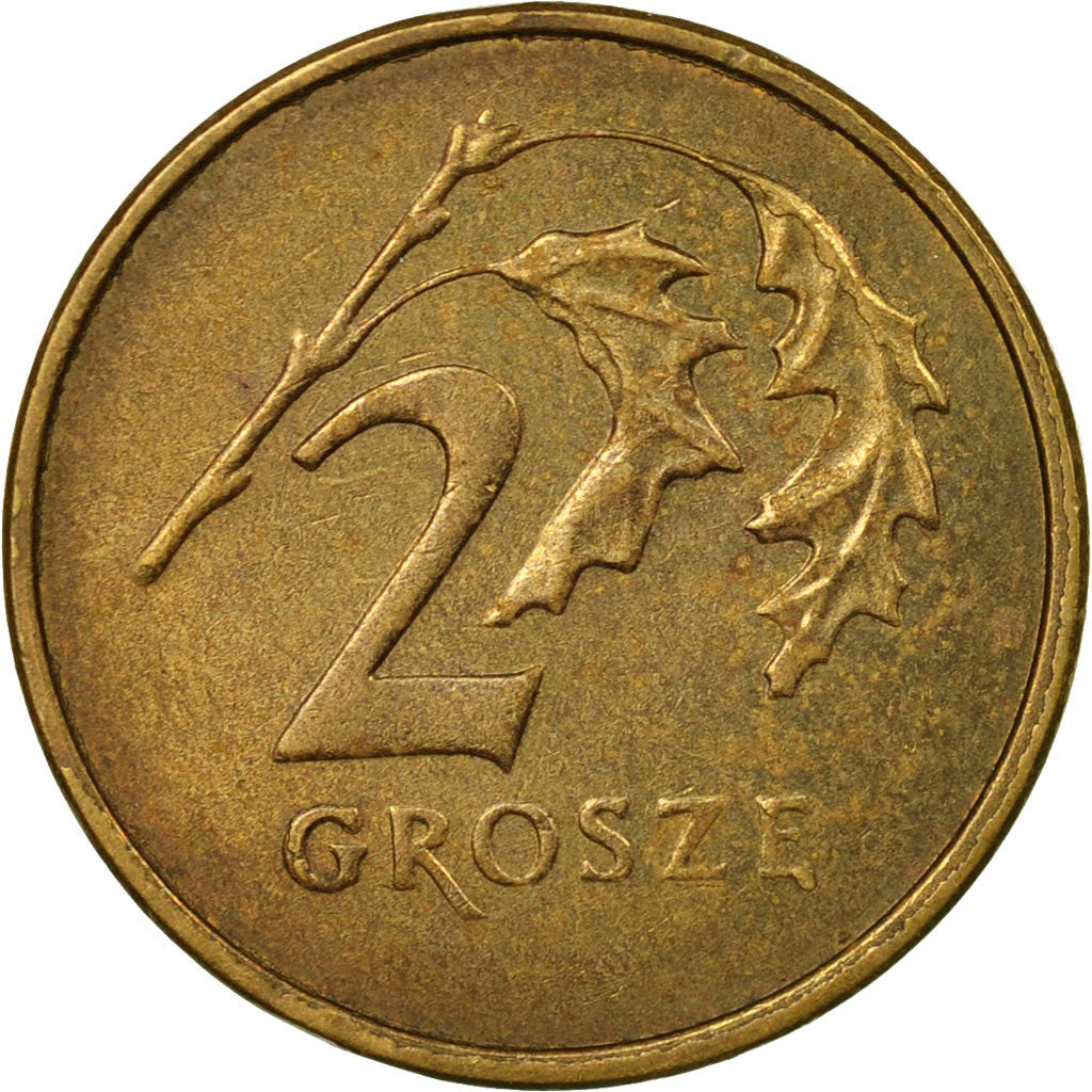 Moneta, Polonia, 2 Grosze, 2005, Warsaw, BB, Ottone, KM:277
