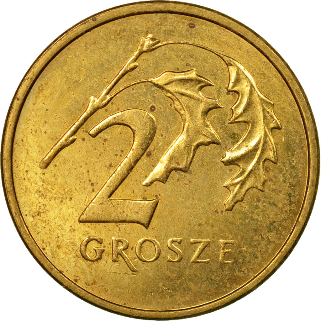 Coin, Poland, 2 Grosze, 2003, Warsaw, EF(40-45), Brass, KM:277