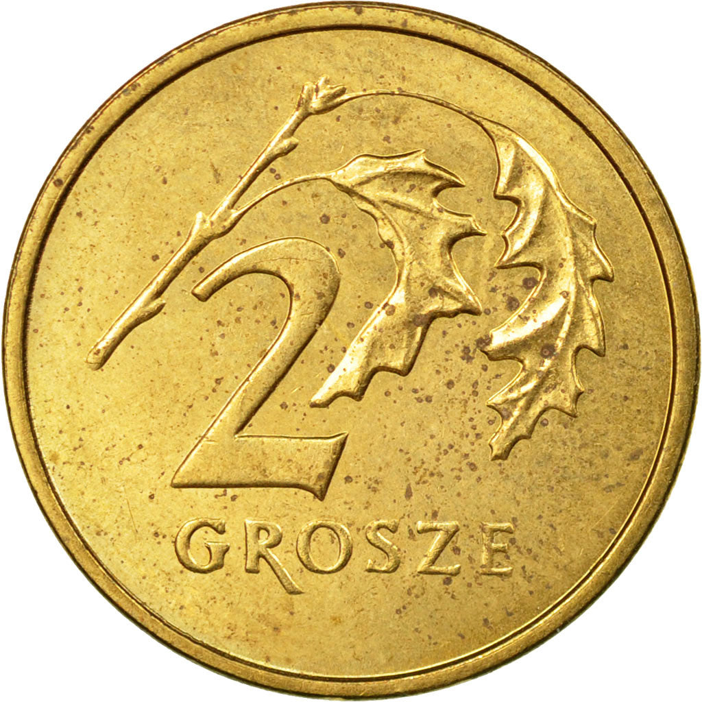 Moneta, Polonia, 2 Grosze, 2004, Warsaw, BB, Ottone, KM:277