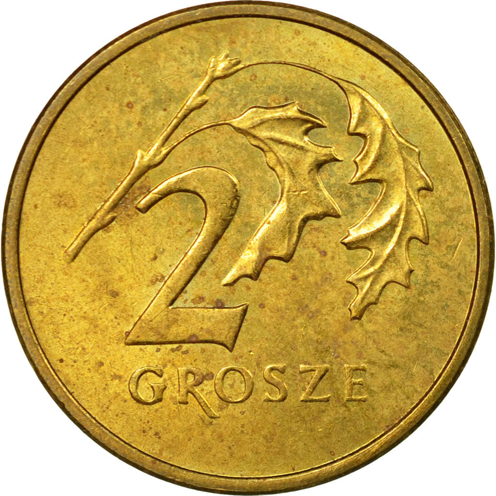 Coin, Poland, 2 Grosze, 2000, Warsaw, EF(40-45), Brass, KM:277