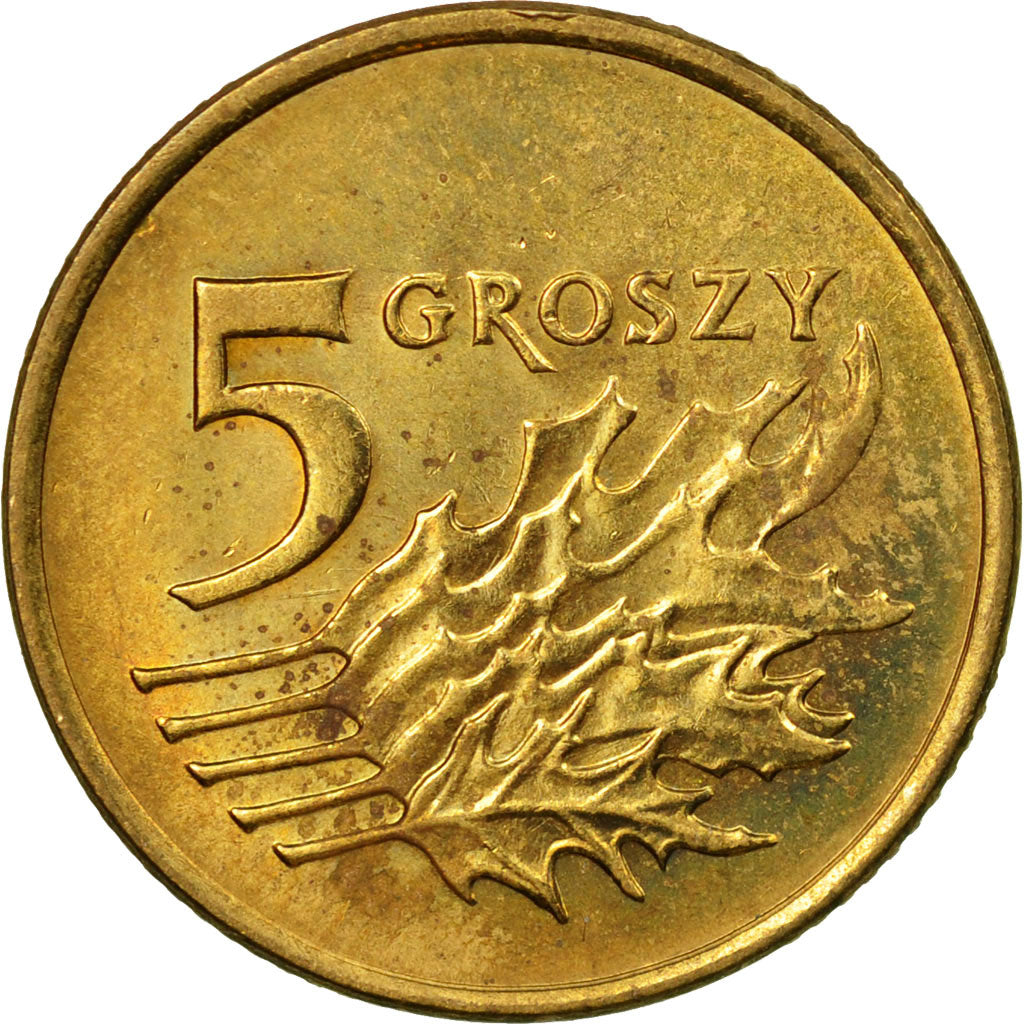Monnaie, Pologne, 5 Groszy, 1999, Warsaw, TTB, Laiton, KM:278