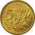 Coin, Poland, 5 Groszy, 2001, Warsaw, EF(40-45), Brass, KM:278