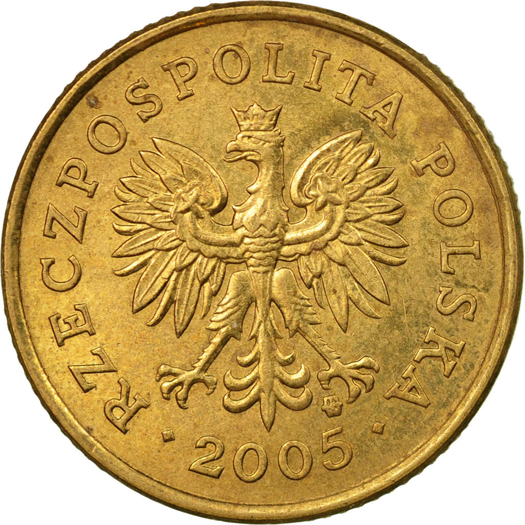 Moneta, Polonia, 5 Groszy, 2005, Warsaw, BB, Ottone, KM:278
