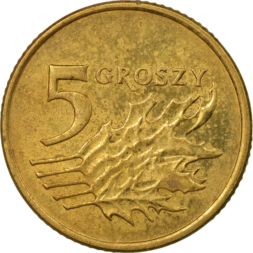 Moneta, Polonia, 5 Groszy, 2005, Warsaw, BB, Ottone, KM:278