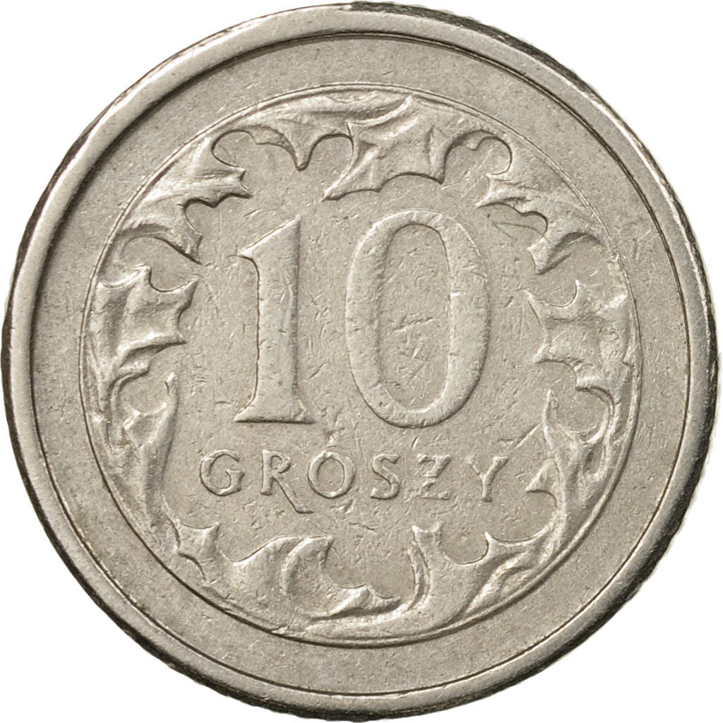 Moneta, Polonia, 10 Groszy, 1992, Warsaw, BB, Rame-nichel, KM:279
