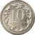 Coin, Poland, 10 Groszy, 2011, Warsaw, EF(40-45), Copper-nickel, KM:279