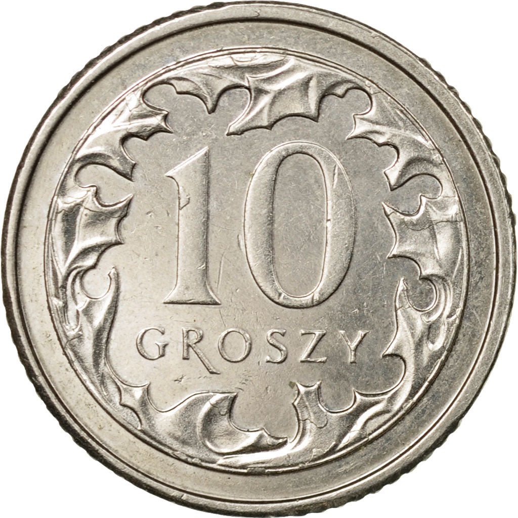 Monnaie, Pologne, 10 Groszy, 2012, Warsaw, TTB, Copper-nickel, KM:279