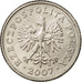 Coin, Poland, 10 Groszy, 2007, Warsaw, EF(40-45), Copper-nickel, KM:279