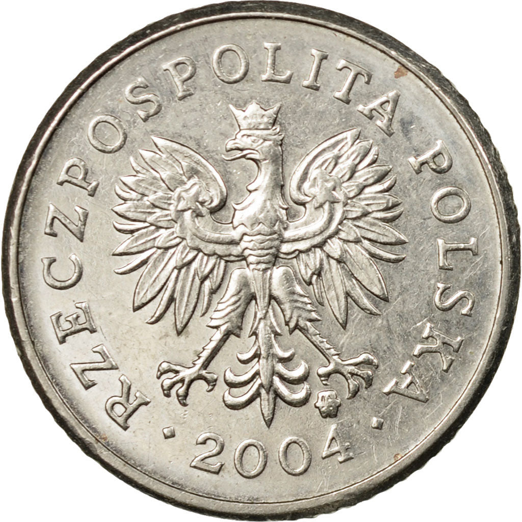 Münze, Polen, 10 Groszy, 2004, Warsaw, SS, Copper-nickel, KM:279