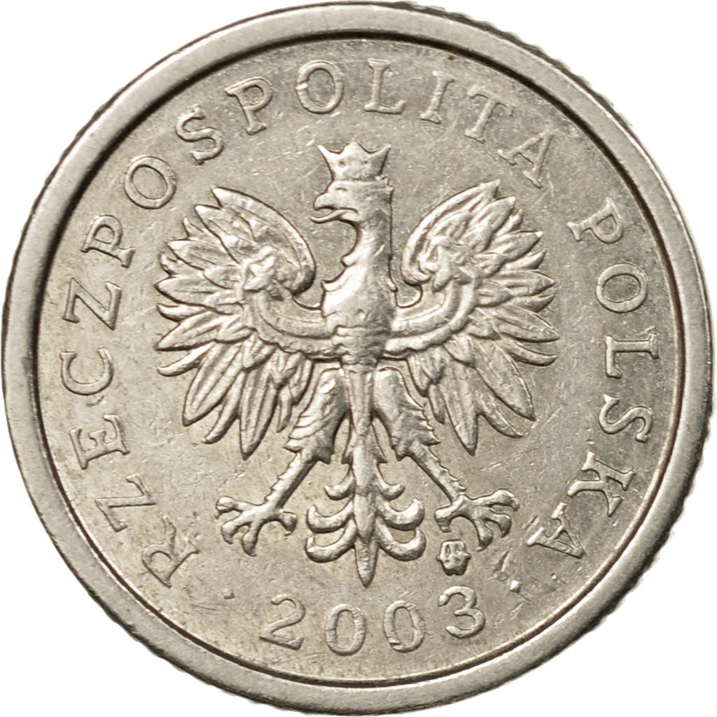 Münze, Polen, 10 Groszy, 2003, Warsaw, SS, Copper-nickel, KM:279