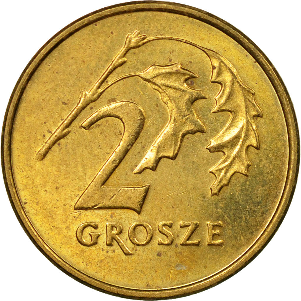 Coin, Poland, 2 Grosze, 1999, Warsaw, EF(40-45), Brass, KM:277