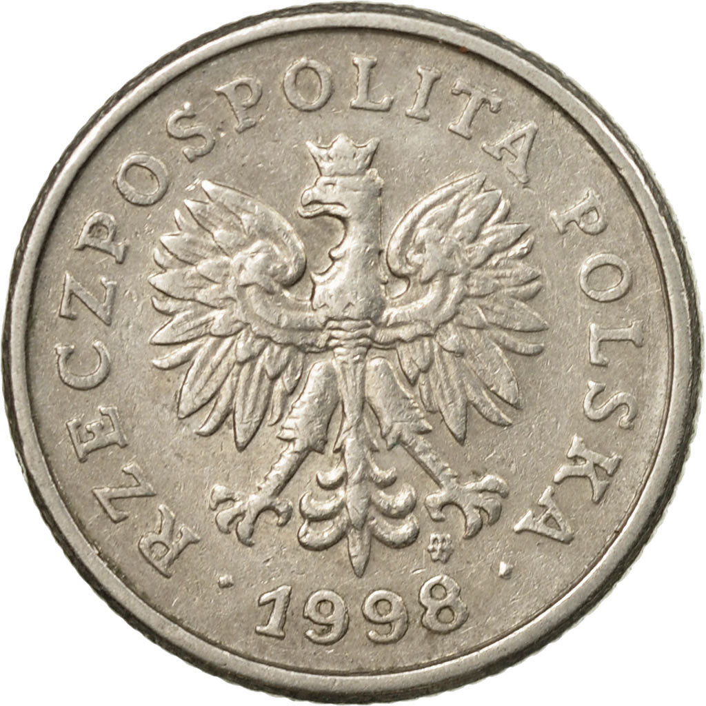 Münze, Polen, 20 Groszy, 1998, Warsaw, SS, Copper-nickel, KM:280