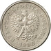 Coin, Poland, 20 Groszy, 1998, Warsaw, EF(40-45), Copper-nickel, KM:280