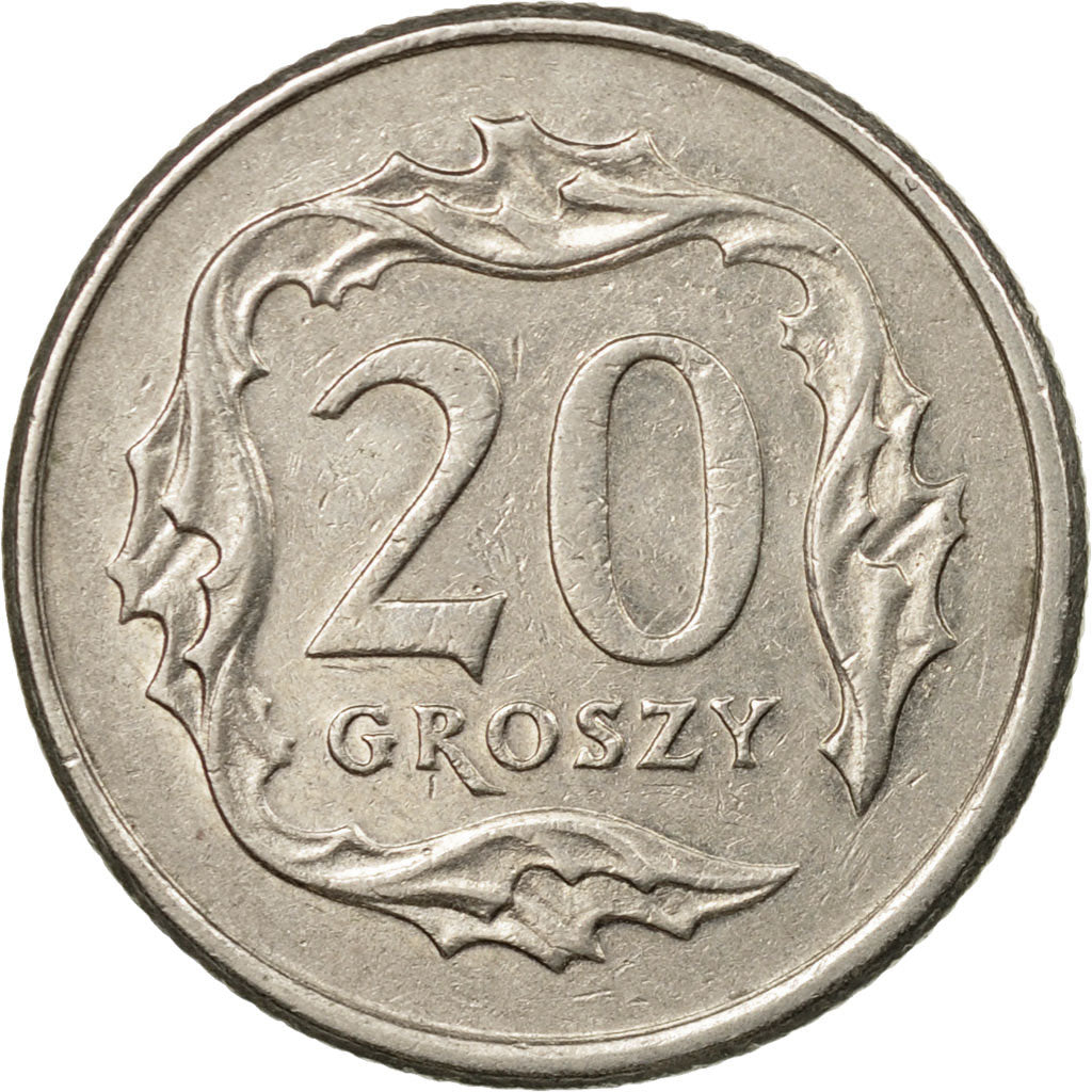 Coin, Poland, 20 Groszy, 1998, Warsaw, EF(40-45), Copper-nickel, KM:280