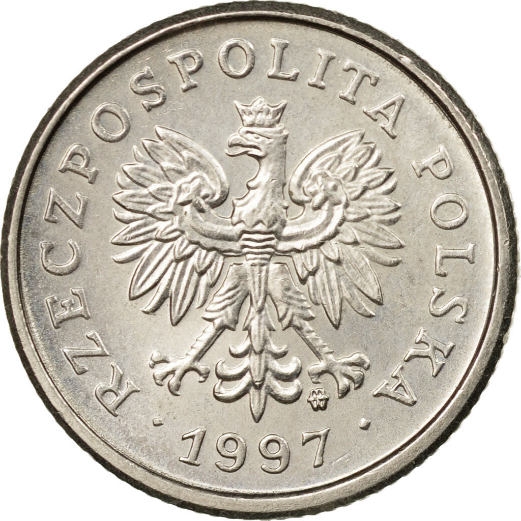 Coin, Poland, 20 Groszy, 1997, Warsaw, EF(40-45), Copper-nickel, KM:280