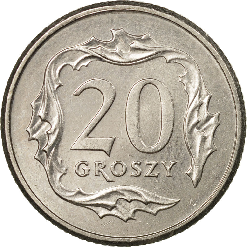 Coin, Poland, 20 Groszy, 1997, Warsaw, EF(40-45), Copper-nickel, KM:280