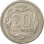 Moneda, Polonia, 20 Groszy, 2001, Warsaw, MBC, Cobre - níquel, KM:280
