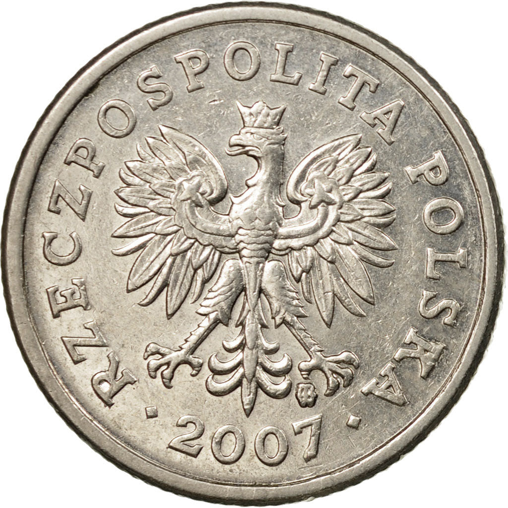 Moneta, Polonia, 20 Groszy, 2007, Warsaw, BB, Rame-nichel, KM:280
