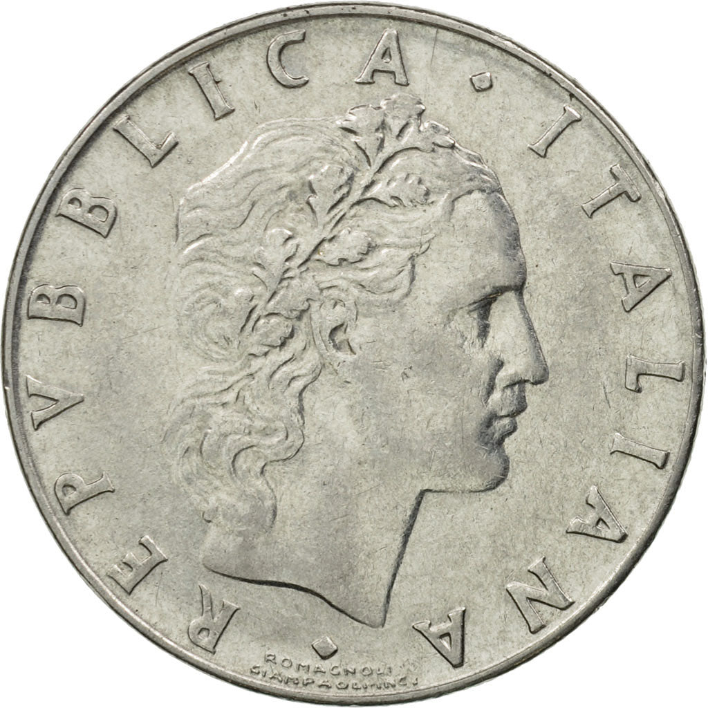 Moneta, Italia, 50 Lire, 1970, Rome, BB, Acciaio inossidabile, KM:95.1