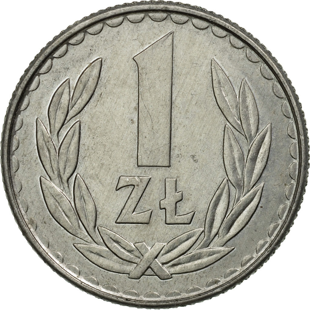 Coin, Poland, Zloty, 1987, Warsaw, EF(40-45), Aluminum, KM:49.2