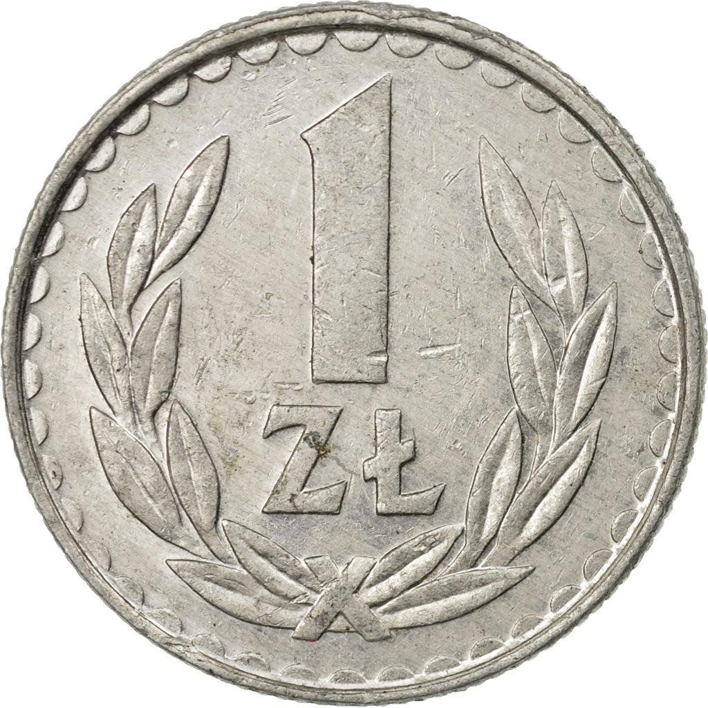 Moneda, Polonia, Zloty, 1985, Warsaw, MBC, Aluminio, KM:49.1