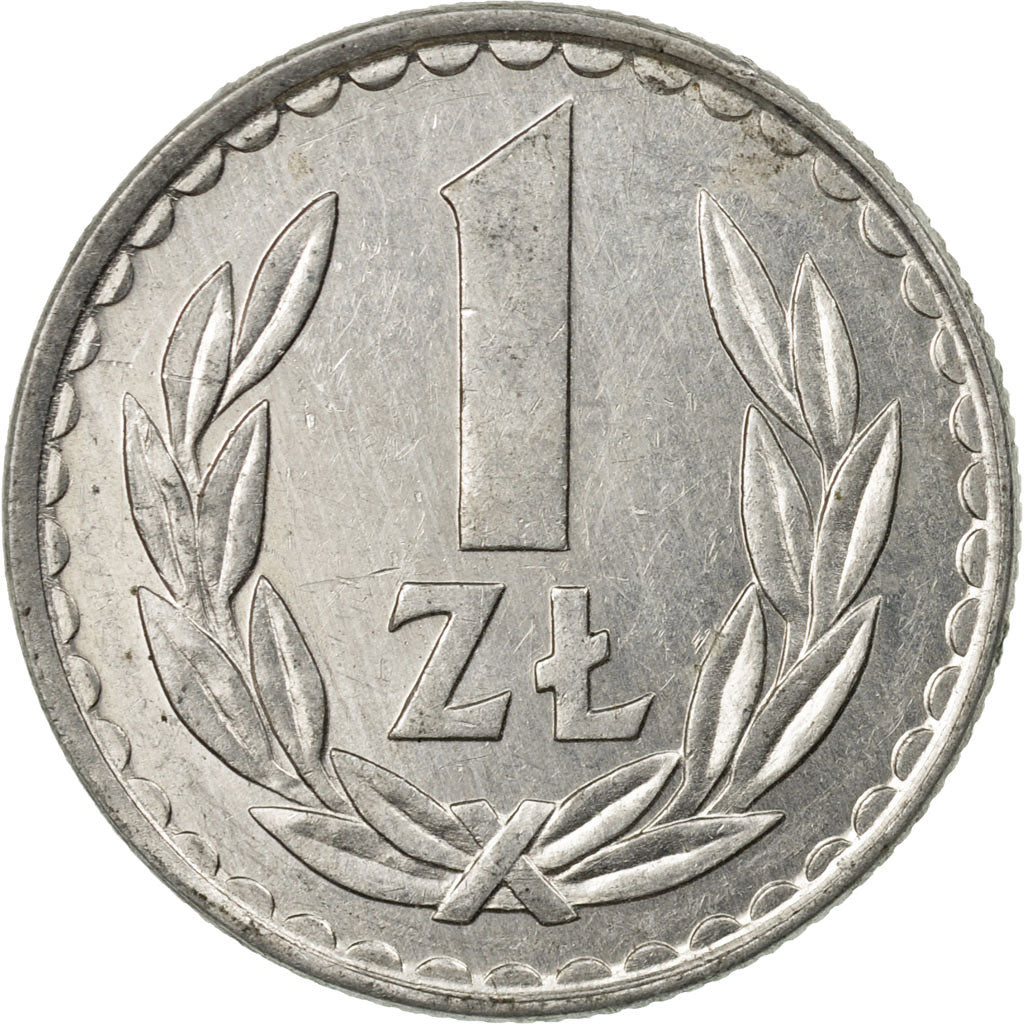 Moneda, Polonia, Zloty, 1982, Warsaw, MBC, Aluminio, KM:49.1