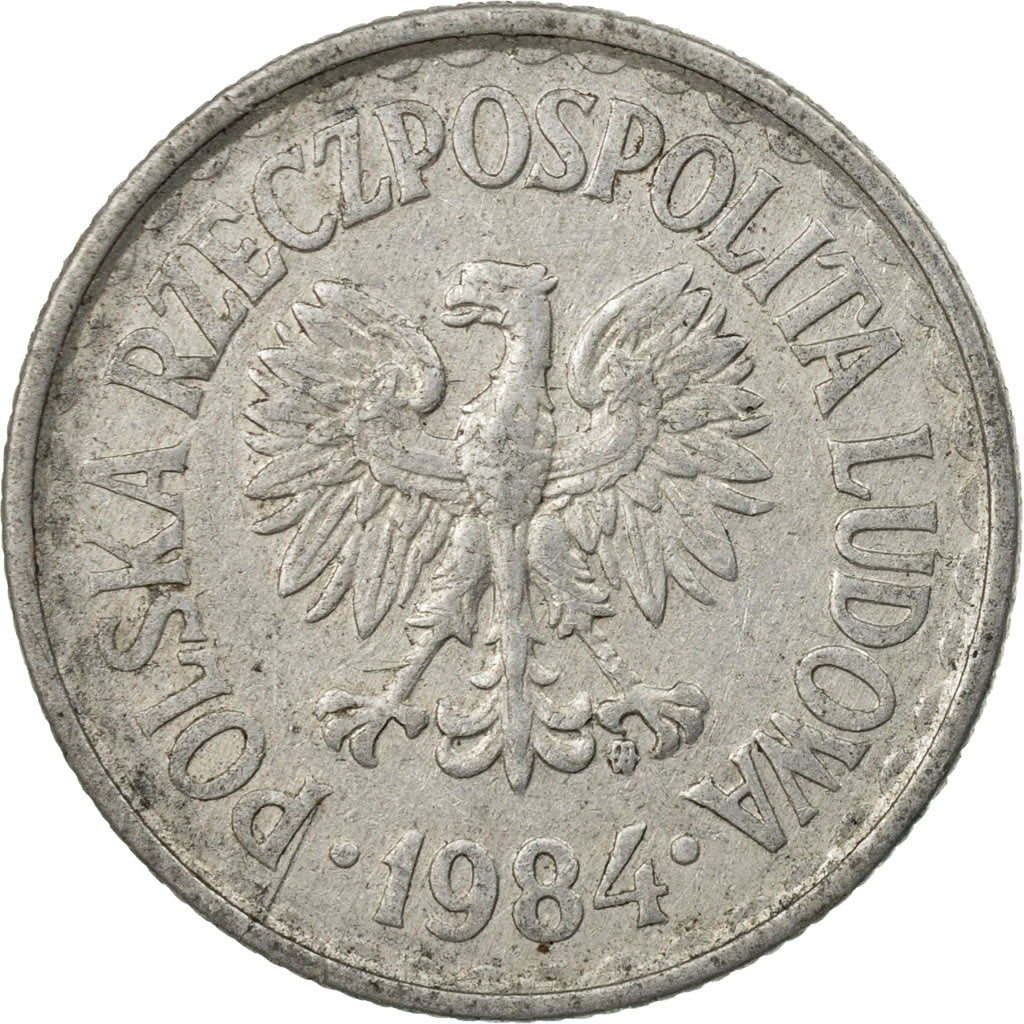 Moneta, Polska, Zloty, 1984, Warsaw, EF(40-45), Aluminium, KM:49.1