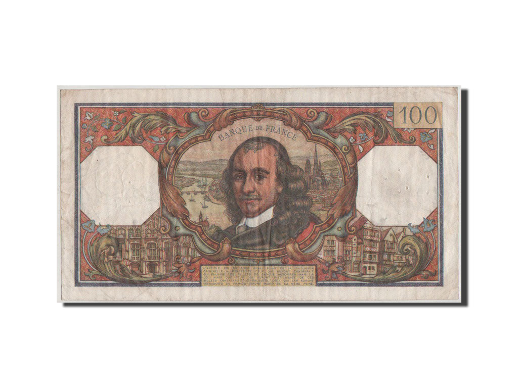 Billete, Francia, 100 Francs, 100 F 1964-1979 ''Corneille'', 1965, BC+