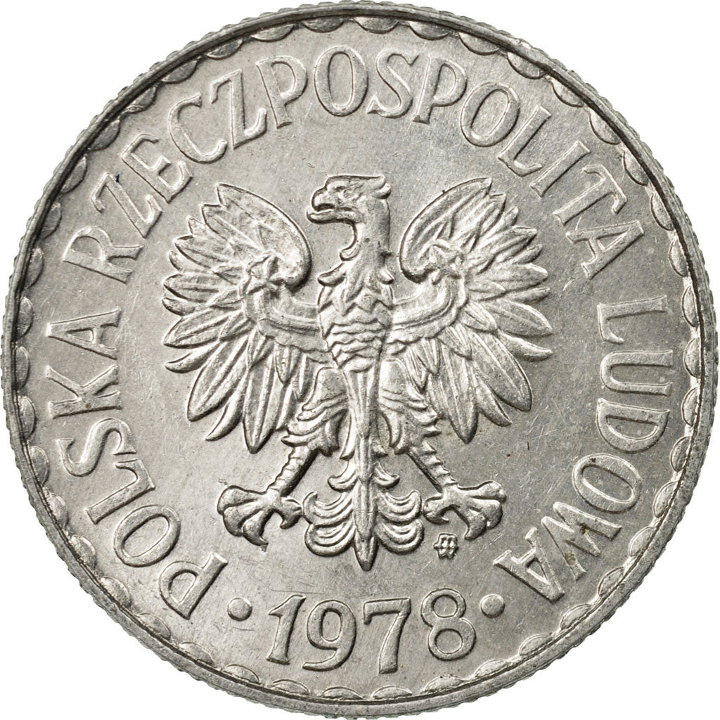 Moneta, Polska, Zloty, 1978, Warsaw, EF(40-45), Aluminium, KM:49.1