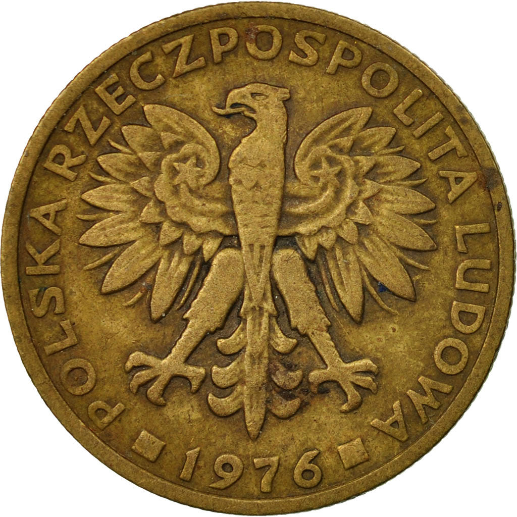 Moneta, Polonia, 2 Zlote, 1976, Warsaw, BB, Ottone, KM:80.1
