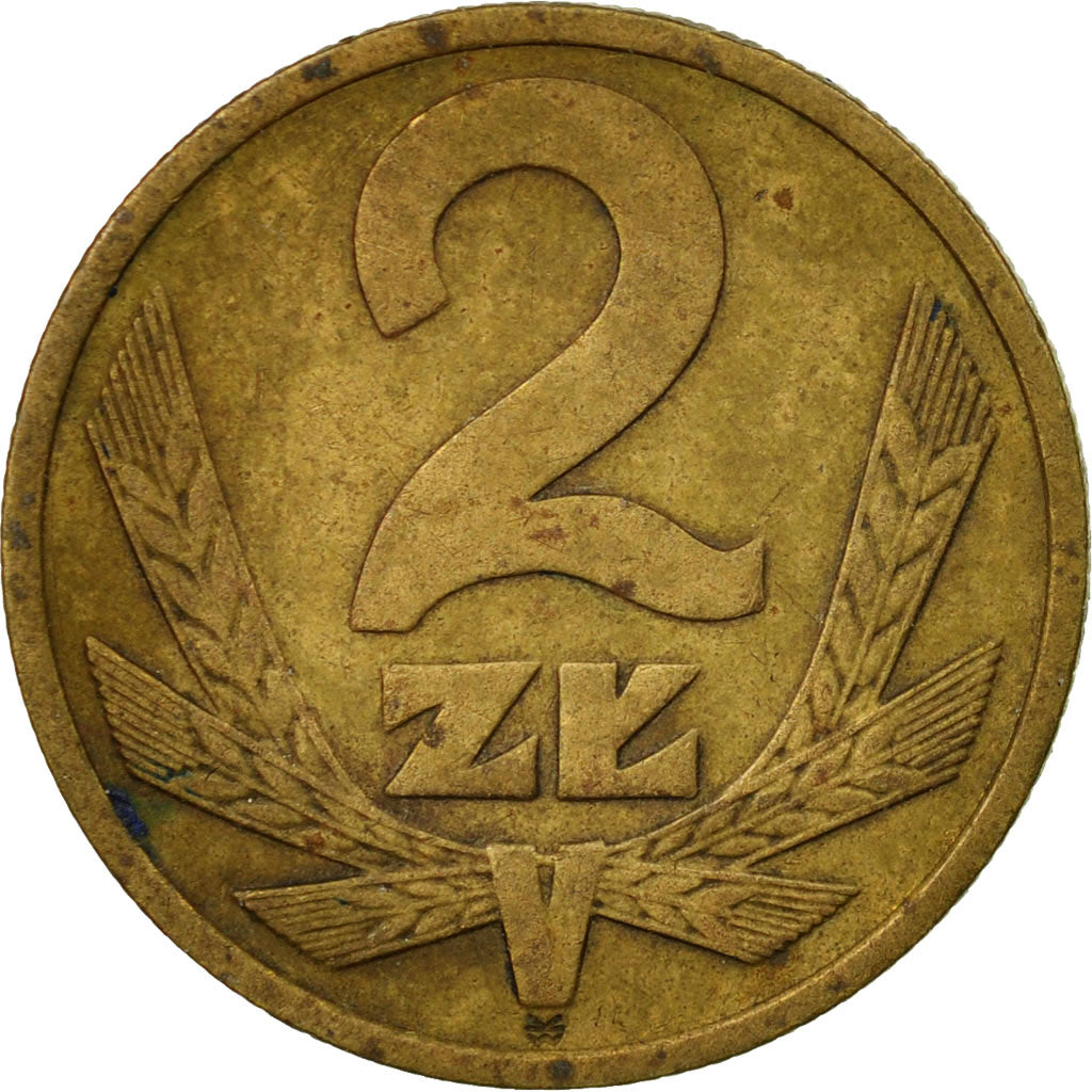 Moneta, Polonia, 2 Zlote, 1976, Warsaw, BB, Ottone, KM:80.1