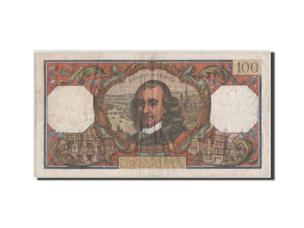 Billete, Francia, 100 Francs, 100 F 1964-1979 ''Corneille'', 1964, BC+