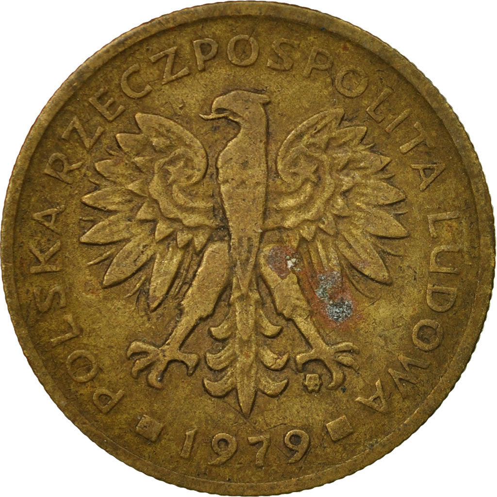 Münze, Polen, 2 Zlote, 1979, Warsaw, SS, Messing, KM:80.1