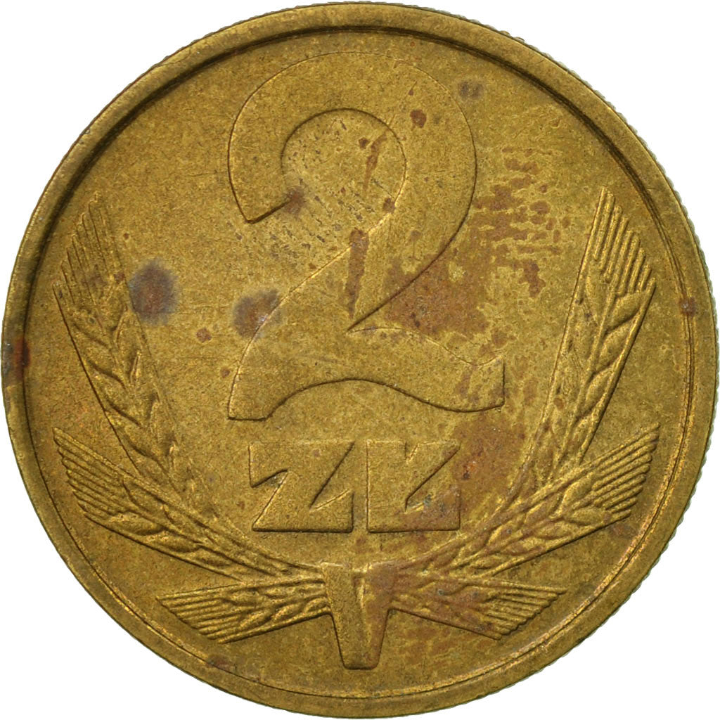 Moneta, Polska, 2 Zlote, 1985, Warsaw, EF(40-45), Mosiądz, KM:80.2