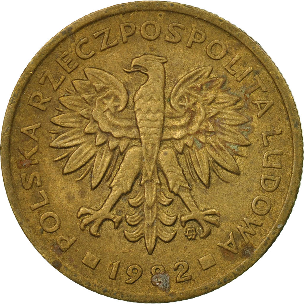 Moneta, Polonia, 2 Zlote, 1982, Warsaw, BB, Ottone, KM:80.1
