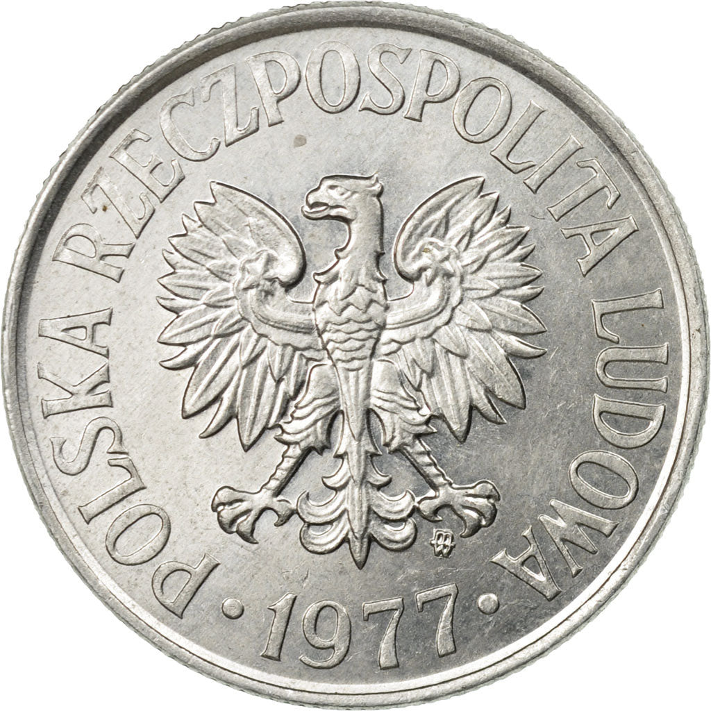 Monnaie, Pologne, 50 Groszy, 1977, Warsaw, TTB, Aluminium, KM:48.1