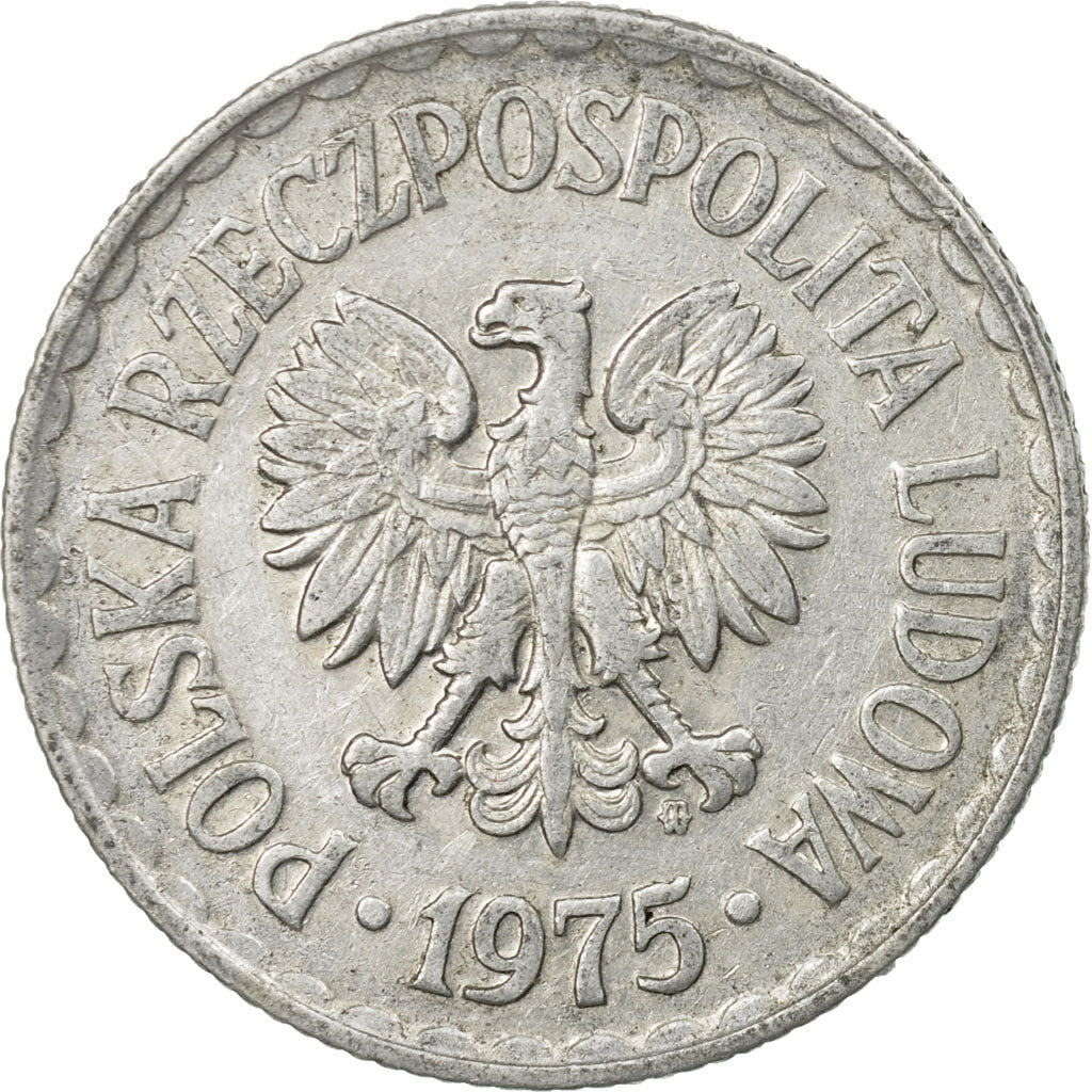 Moneta, Polska, Zloty, 1975, Warsaw, EF(40-45), Aluminium, KM:49.1