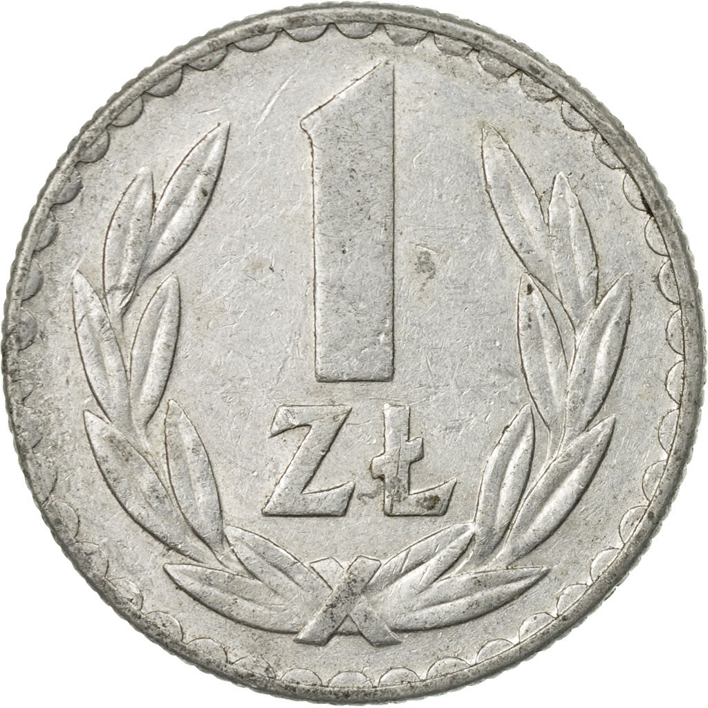 Moneta, Polonia, Zloty, 1976, Warsaw, BB, Alluminio, KM:49.1